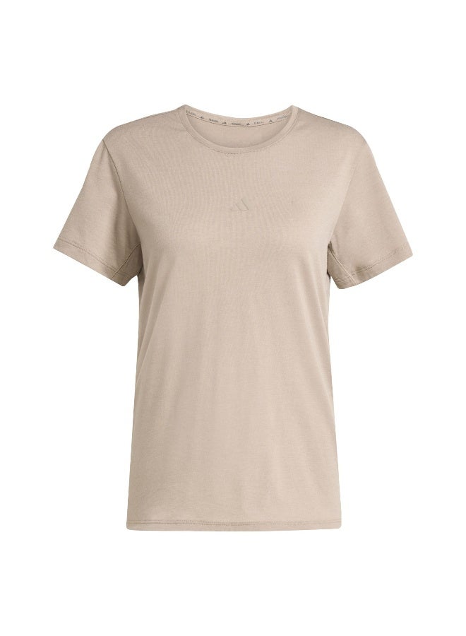 Adidas Adidas Motion  Es T Brown T-Shirt (Short Sleeve) T-Shirts For Women - Image 1