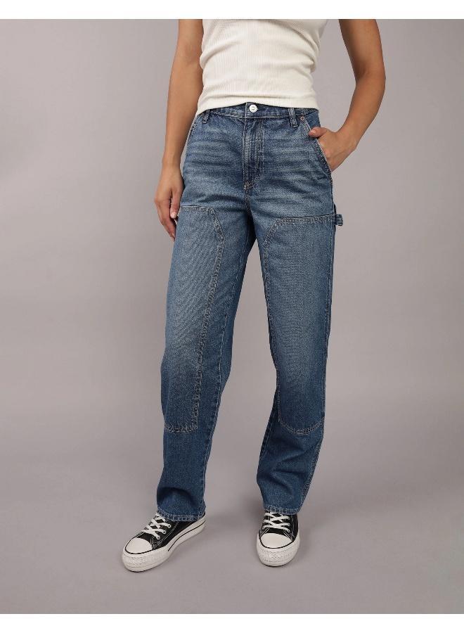 American Eagle High Waist Baggy Stright  Fit Wide Leg Jeans - Image 1