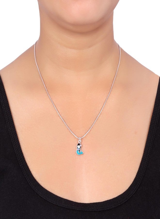 Silver Chest 925 Pure Silver Chain For Girls and Kids with Charm| Silver Jewellery For Kids |Sterling Silver Neck Chain With Pendant | Necklace Set for For Baby Jewelry| Best Gift - Age Upto 5 Years - Image 3