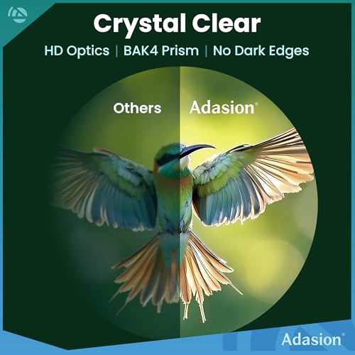 Adasion 8x42 HD Binoculars for Adults High Powered with Phone Adapter and Tripod Super Bright BAK4 Prism Waterproof Binoculars for Bird Watching Hunting Hiking Safari Travel Sports - Image 3