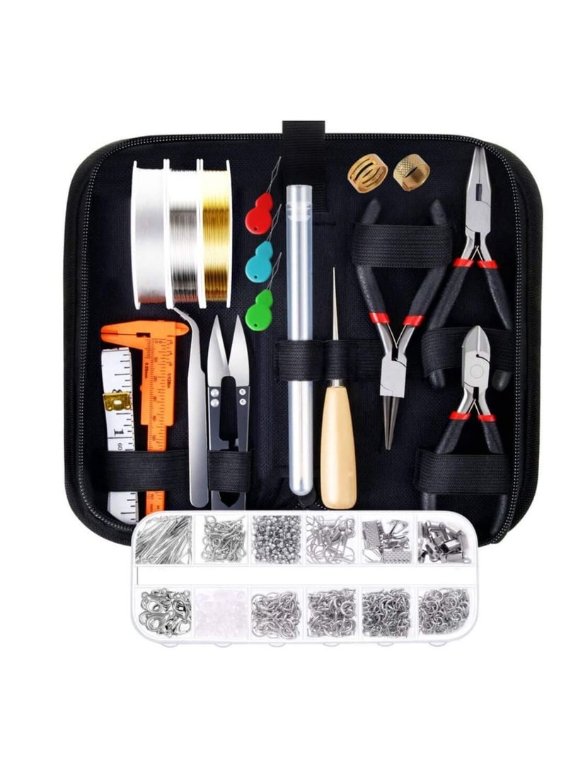 KASTWAVE Jewelry Making Supplies Kit with Jewelry Tools, Jewelry Wires and Jewelry Findings for Jewelry Repair and Beading - Image 1