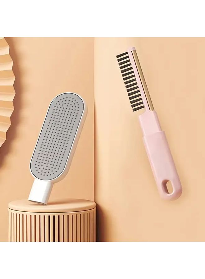 Blue Manual 4 In 1 Electrostatic Lint Remover Brush For Clothing Pet Hair Sofa Dust Plastic Handle Portable Travel - Image 4