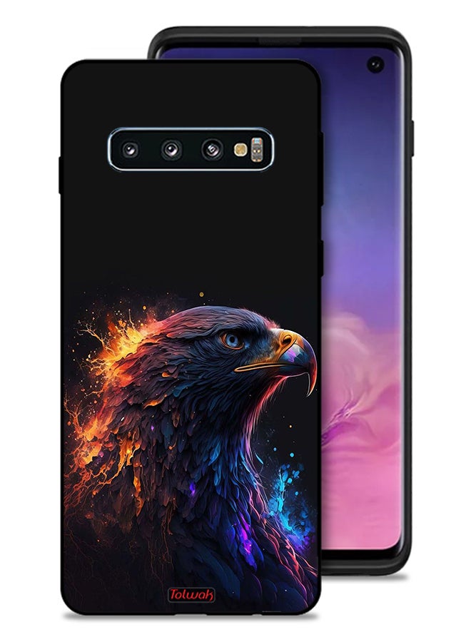Tolwak Samsung Galaxy S10 Protective Case Cover Eagle Art - Image 1