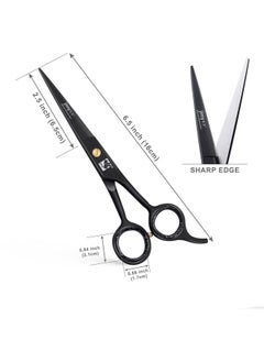 jimy Jimy Professional Hair Cutting Shears 6.5'' Stainless Steel Sharp - Smooth Razor Edge Series Shears for Hair Cutting, Hair Cut Scissor for Women & Men and Salon (Barber Scissors)  - Image 2