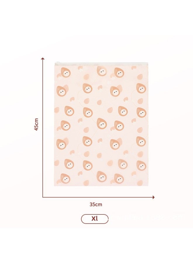 Nut Travel Storage Bag Clothes Tidy Bag Portable Frosted Waterproof Sealed Bag Luggage Clothes-Specification:35*45 Pink - Image 1