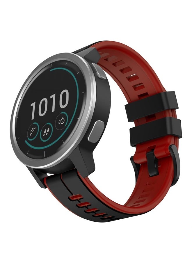 MYSNBKN - Compatible with Garmin Vivoactive 4/Active/Samsung Galaxy Watch 46mm Band, 22mm Silicone Band for Gear S3 Frontier/S3 Classic/Huawei Watch GT2/Ticwatch Pro S2/E2 Smartwatches - Image 1