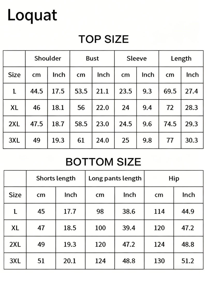 Summer lounging and sleepwear set for men 3-piece soft cotton blend pajamas with notch collar top elastic waist shorts and full-length pants durable jacquard weave dark green - Image 2