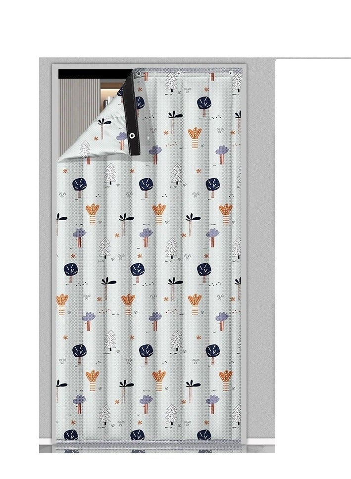 Y&D Heavy Duty Thermal Insulated Door Curtain - Winter Doorway Cover Soundproof Barrier Tapestry Blanket Windproof & Waterproof for Cold Protection in Living Room (W31.49*H82.68 in/80*210cm)
