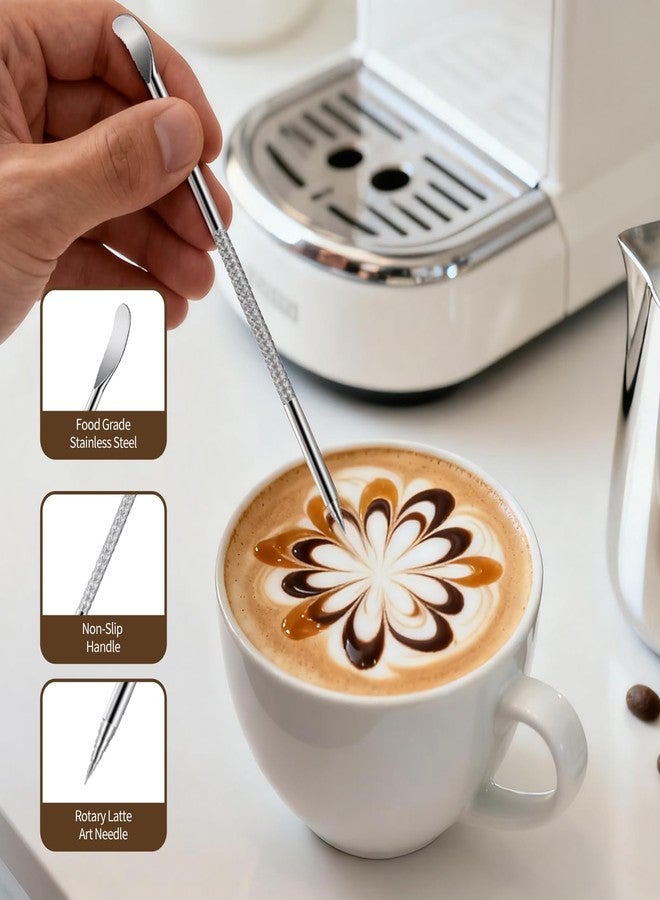 Shoxil 51mm Espresso Tamper Kit - 22 Pcs Barista Tools Set with Espresso Press Tool, Coffee Tamper, Milk Jug, Mat, Stencil & More for Professional Coffee Making - Image 4