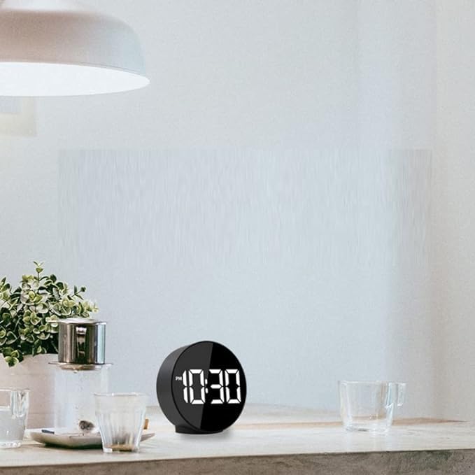 BLURISM Digital Alarm Clock for Bedrooms Battery Operated Desk Clock Back to School Digital Clock with Smart Night Light 1224H Display Snooze Function for Heavy Sleepers Kids Travel - Image 5