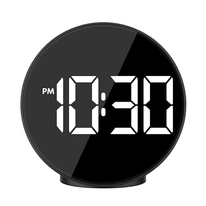 BLURISM Digital Alarm Clock for Bedrooms Battery Operated Desk Clock Back to School Digital Clock with Smart Night Light 1224H Display Snooze Function for Heavy Sleepers Kids Travel - Image 2