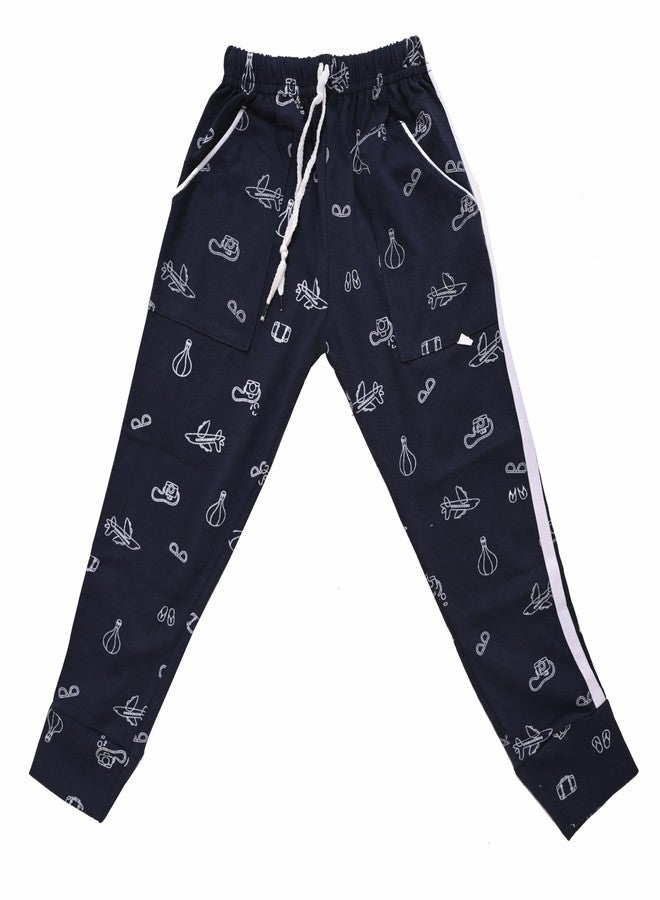 SK WARDROBE Kids Boys & Girls Regular Fit Cotton Track Pants | Joggers | Pajamas & Sleepwear Bottoms & Lowers(Pack of 5) (in, Age, 4 Years, 5 Years, Regular, Standard, Multi Color) - Image 4