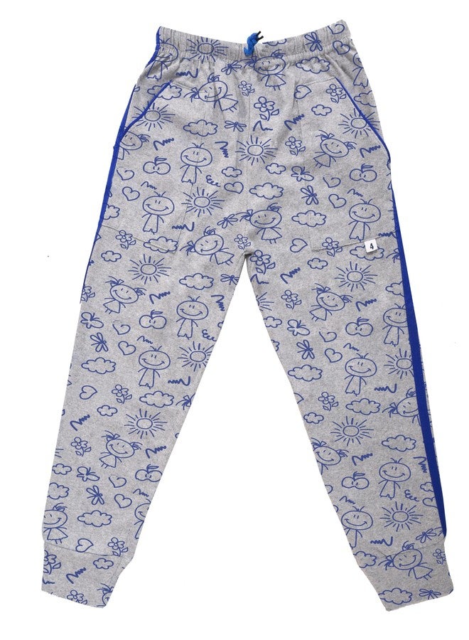 SK WARDROBE Kids Boys & Girls Regular Fit Cotton Track Pants | Joggers | Pajamas & Sleepwear Bottoms & Lowers(Pack of 5) (in, Age, 4 Years, 5 Years, Regular, Standard, Multi Color) - Image 2