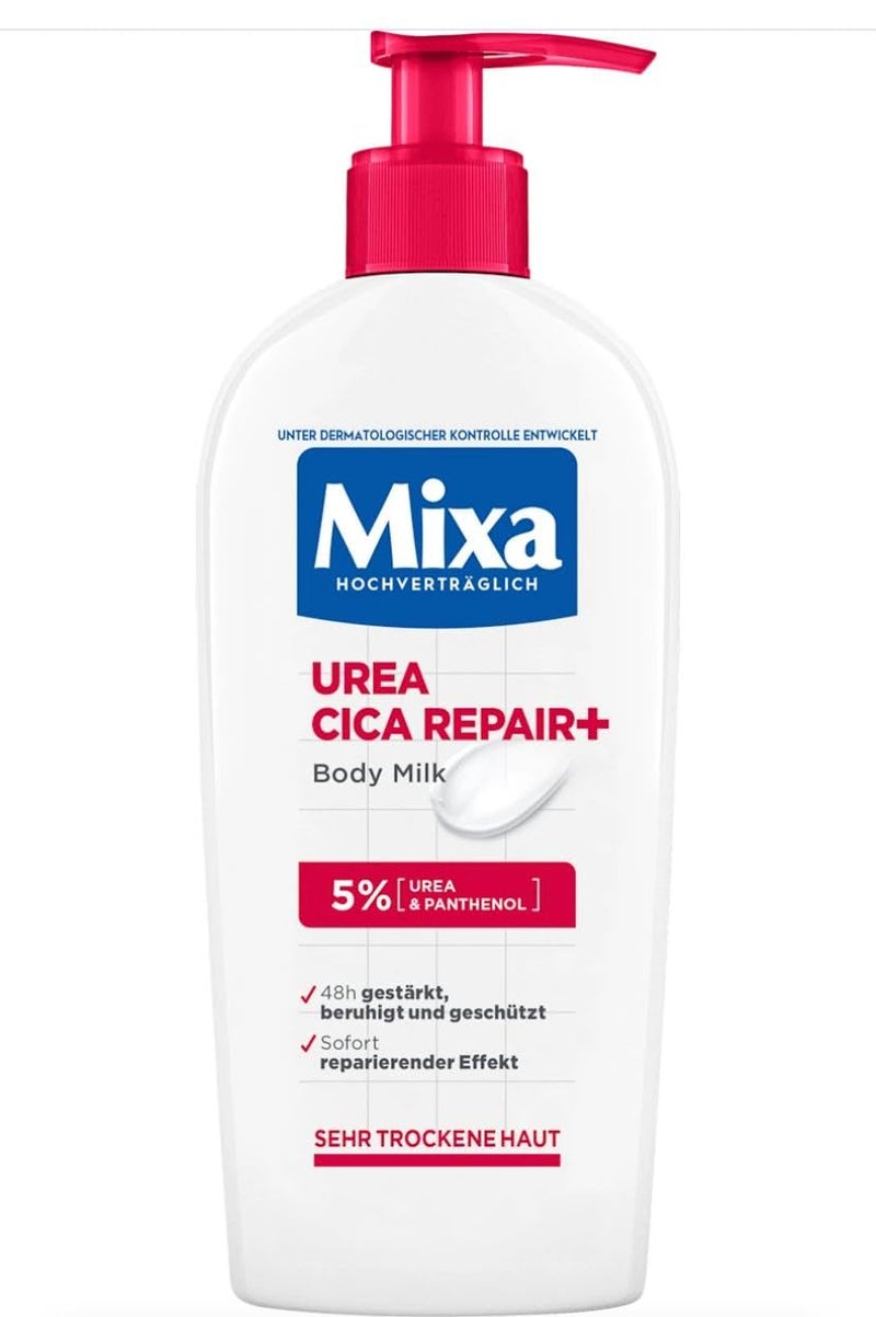 Mixa Urea Cica Body Milk Soothing and Protective Body Milk with Urea and Panthenol for Very Dry Skin Highly Compatible 250 g