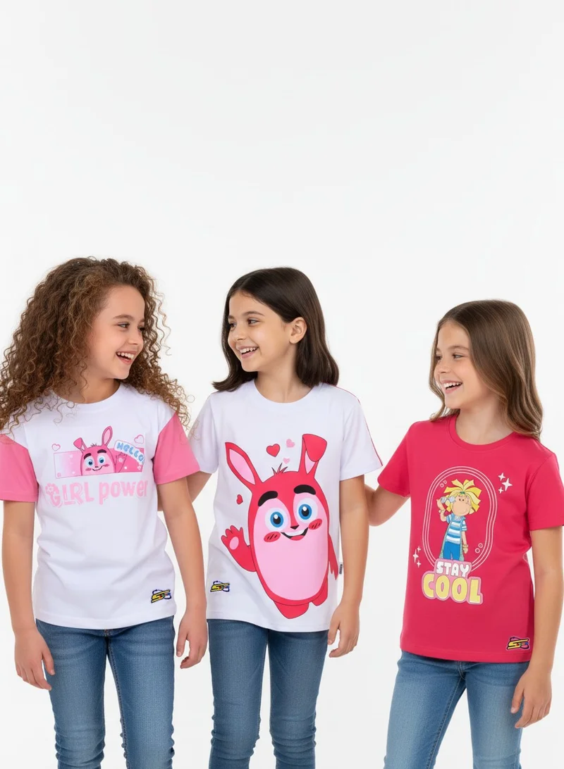 zaitoon Spacetoon Girlie- 3 T-shirts Pack