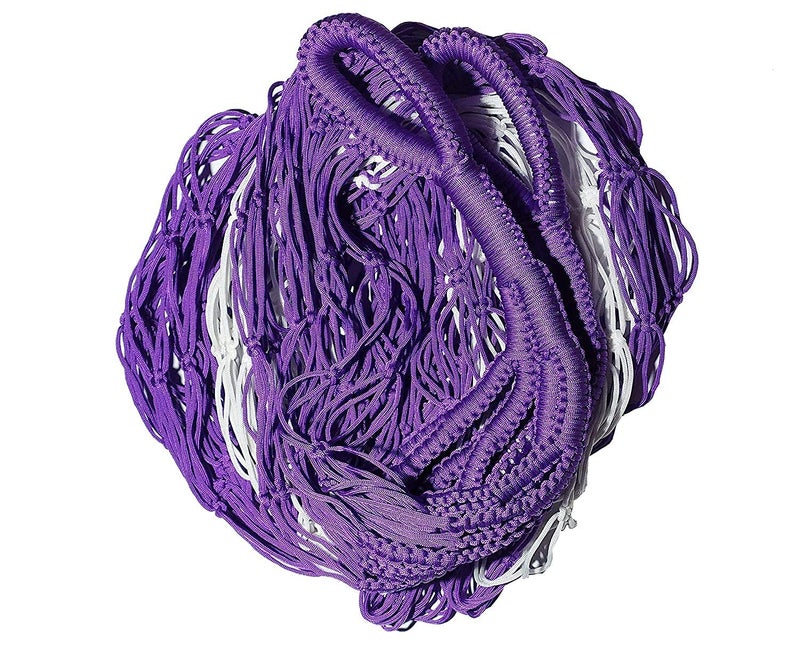 CRM TRADERS CRM TRADERS Handcrafted Nylon Rope Swing Hammock Garden Net Mesh Bed For Camping Activities Multicolor  - Image 3