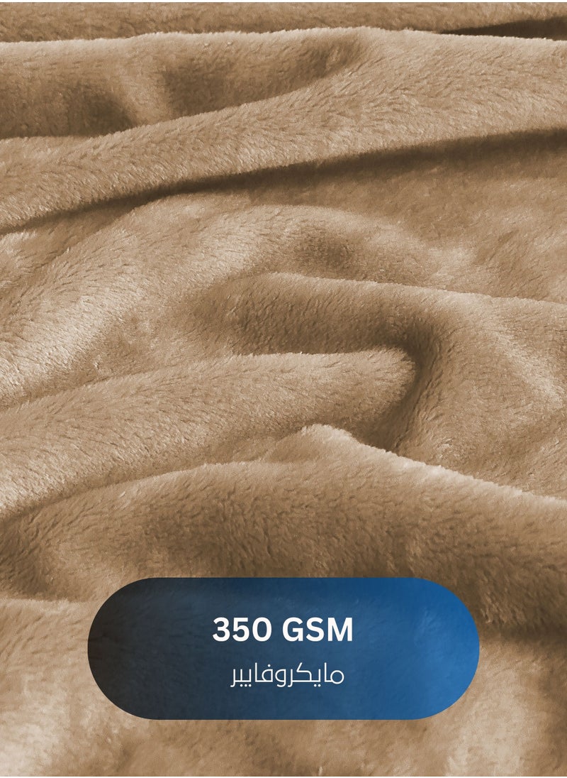 Master Home Textile Lightweight Velvet Blanket, Mora Series, 350GSM, Double Size 260 x 240 cm, Extra Soft All Season Fleece Blanket, Bed And Sofa Blanket  - Image 2