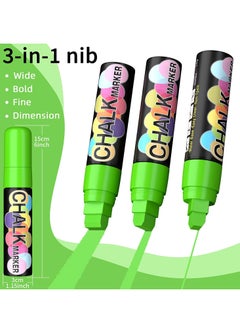 SYOSI Jumbo Chalk Window Markers for Cars Glass Washable - 8 Colors Liquid Chalk Markers Pen With 15mm Wide Tips, Chalkboard Markers, Window Paint Markers For Car Decoration, Auto Glass, Poster, Business  - Image 2
