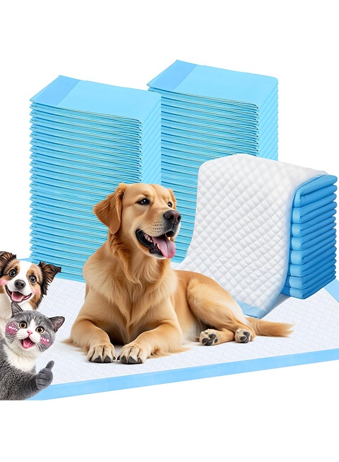 100 Count Dog & Cat Puppy Pee Pads, Absorbent Training Pads | Leakproof Quick-Dry Disposable Pet Pads for Puppies, Dogs & Cats | Indoor, Outdoor, Litter Box, Housebreaking Use (33X45cm) - Image 1