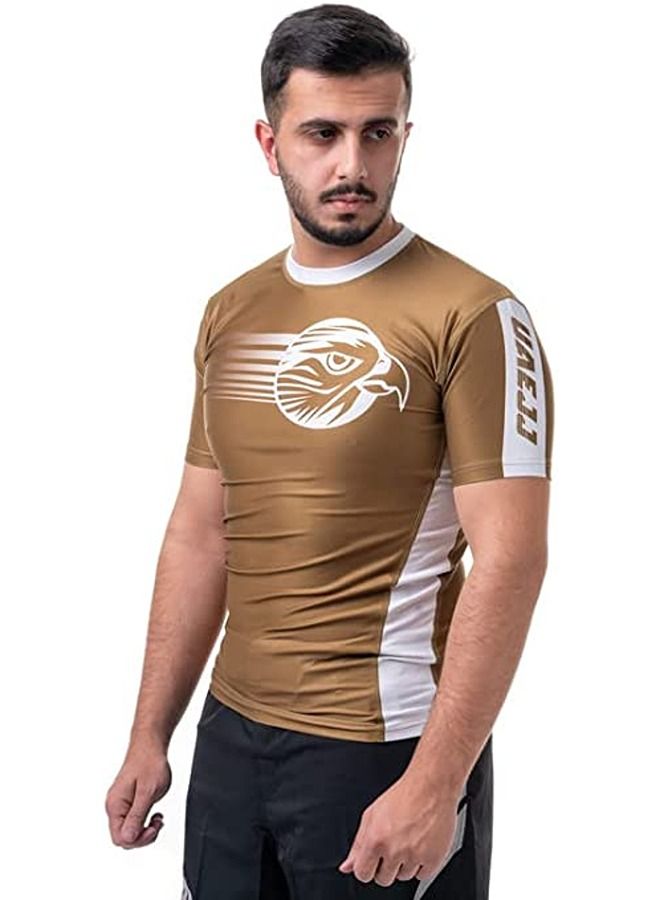 UAEJJ Jiu Jitsu Short Sleeve Rash Guard For Men - Image 1