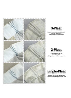 LuxHome Stainless Steel Long 4-Prong Pinch Pleat Curtain Hooks – Heavy-Duty Drapery Hooks for Pleated Curtains and Window Treatments – Rustproof and Durable (Pack of 20)  - Image 4