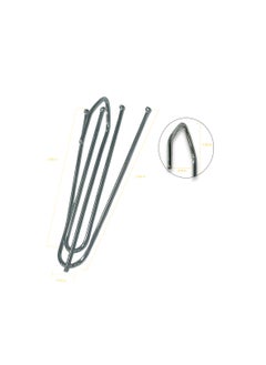 LuxHome Stainless Steel Long 4-Prong Pinch Pleat Curtain Hooks – Heavy-Duty Drapery Hooks for Pleated Curtains and Window Treatments – Rustproof and Durable (Pack of 20)  - Image 3