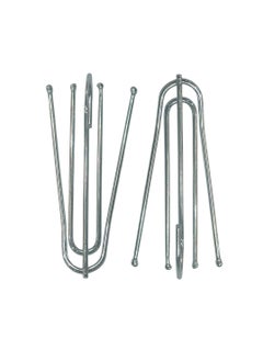 LuxHome Stainless Steel Long 4-Prong Pinch Pleat Curtain Hooks – Heavy-Duty Drapery Hooks for Pleated Curtains and Window Treatments – Rustproof and Durable (Pack of 20)  - Image 2