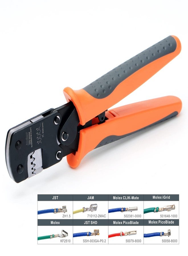 IWISS iCrimp IWS-3220M Micro Connector Pin Crimping Tool 0.03-0.52mm² 32-20AWG Ratcheting Crimper for D-Sub,Open Barrel suits Molex,JST,JAE - Image 2