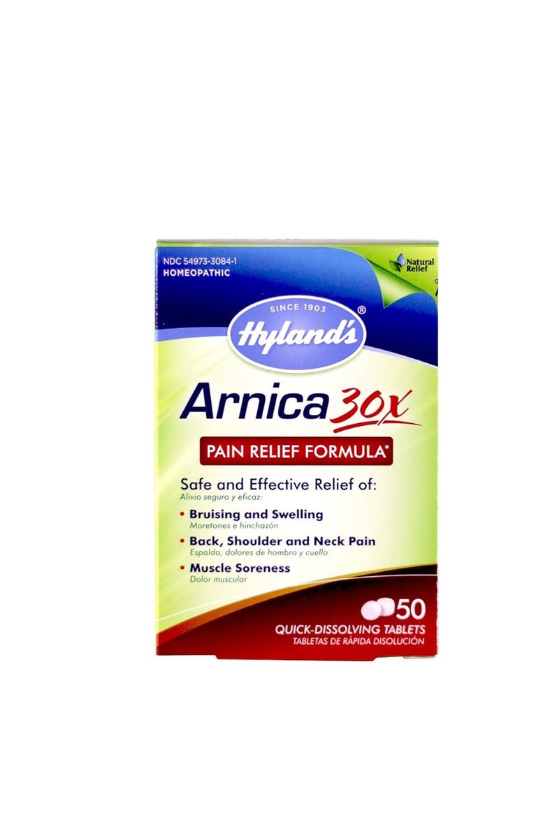 Hyland's Hylands Arnica Tablets 30X Natural Homeopathic Bruising and Pain Relief 50 Count Pack of 6 - Image 1