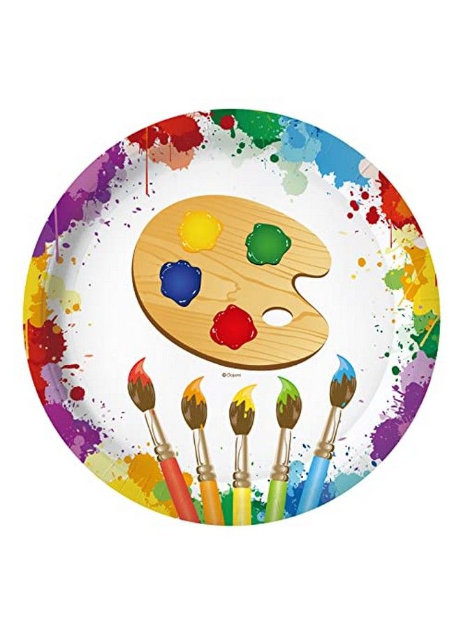 Oojami Serves 24 Art Birthday Party Supplies Includes Plates Napkins Table Covers Ideal For Art Party Birthday Theme Party Decor - Image 5