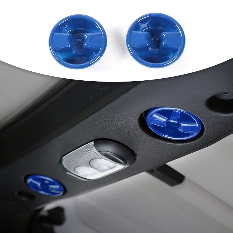 SQQP Roof Top Mounting Knob Screw Decoration Cover for 20072018 Jeep Wrangler JK JKU 24 Door Interior AccessoriesBlue