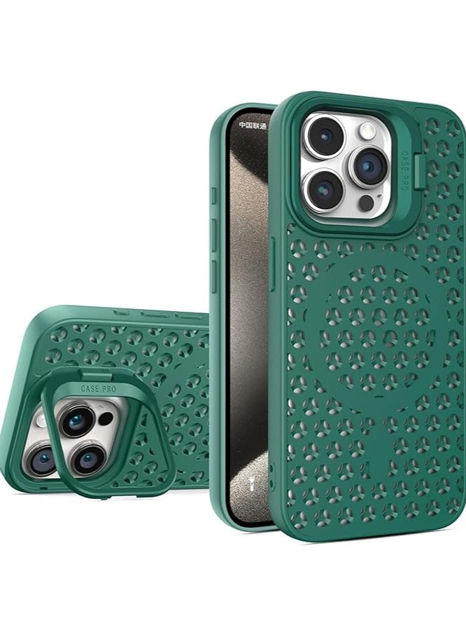 Casemate iPhone 11 Pro Max MagSafe Case Magnetic Silicone Case Compatible with iPhone Supports Magnetic Charging, Hollow Mesh Design for Heat Dissipation Ventilation and Camera Lens Holder Cover - Image 1