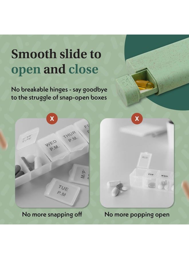 SEQUENCE Pillar - Day & Night - Twice a Day, 7 Day Pill Organiser (Off White) - Image 4