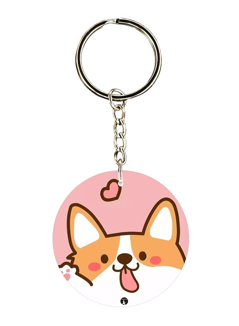 RKN Dog Printed Keychain