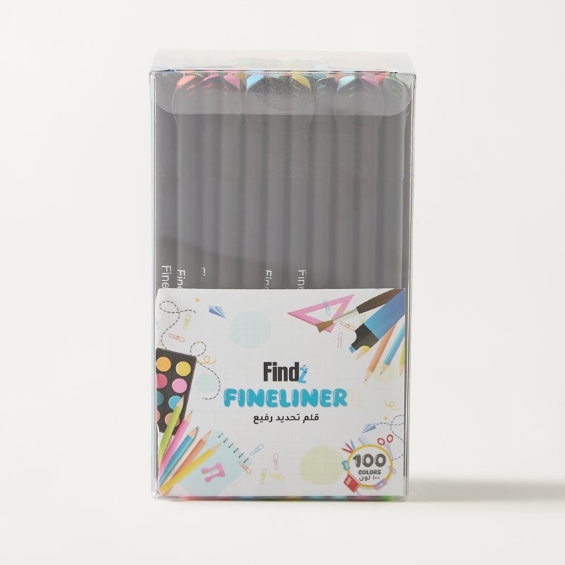 LIFESTYLE 100-Piece Colour Fineliner Set for Kids - Image 1