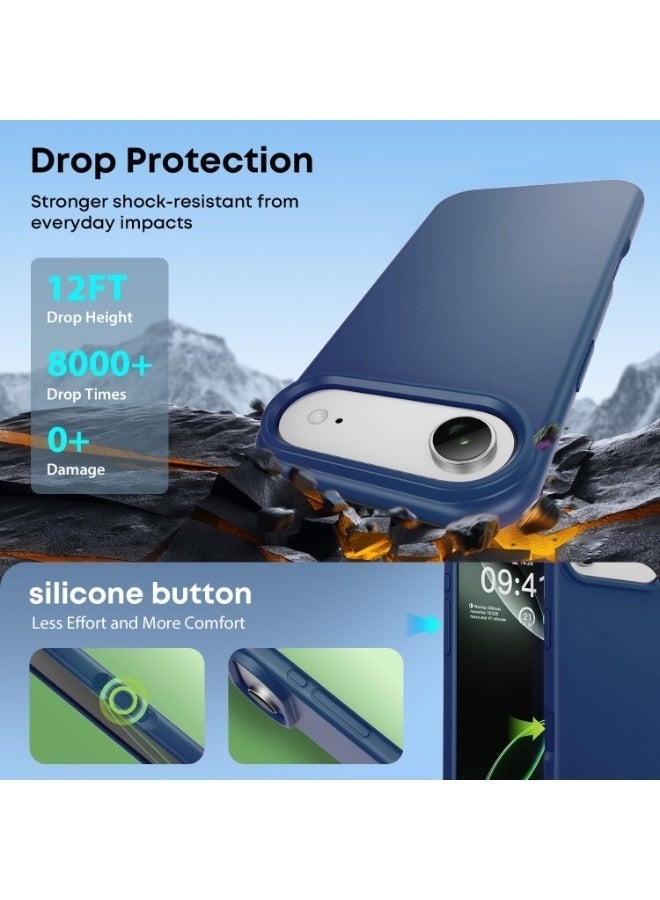 Raxoom iPhone 17 Air Smooth Liquid Silicone Soft Cover with Microfiber Lining | Shockproof Protective Phone Case | Slim Scratch-Resistant Back Cover for iPhone 17 Air 6.5-Inch - Image 4