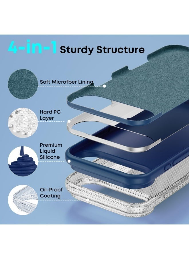 Raxoom iPhone 17 Air Smooth Liquid Silicone Soft Cover with Microfiber Lining | Shockproof Protective Phone Case | Slim Scratch-Resistant Back Cover for iPhone 17 Air 6.5-Inch - Image 5