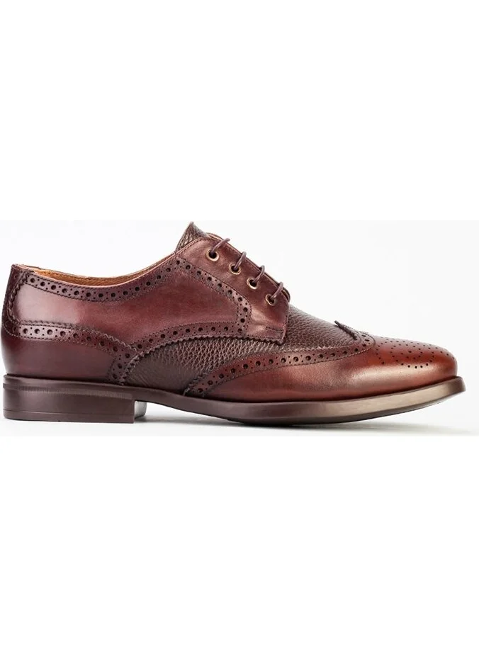 كاباني Leather Brown Men's Shoes