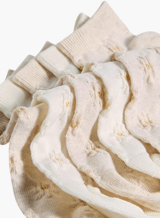 Celeste Pack of 5 Ankle Length Cotton Socks - Image 4