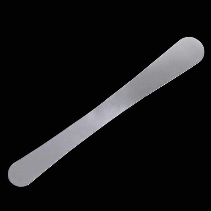 lasenersm ملعقة كريمة كعكة مستقيمة من قطعة واحدة من الفولاذ المقاوم للصدأ 8.2 بوصة فضية - Image 2