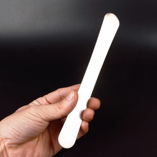 lasenersm ملعقة كريمة كعكة مستقيمة من قطعة واحدة من الفولاذ المقاوم للصدأ 8.2 بوصة فضية - Image 5