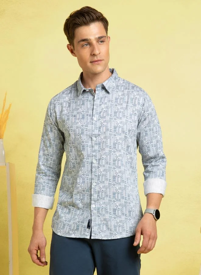 Dennis Lingo Classic Blue Shirt For Men With A Tailored Fit Crafted From Premium Fabric