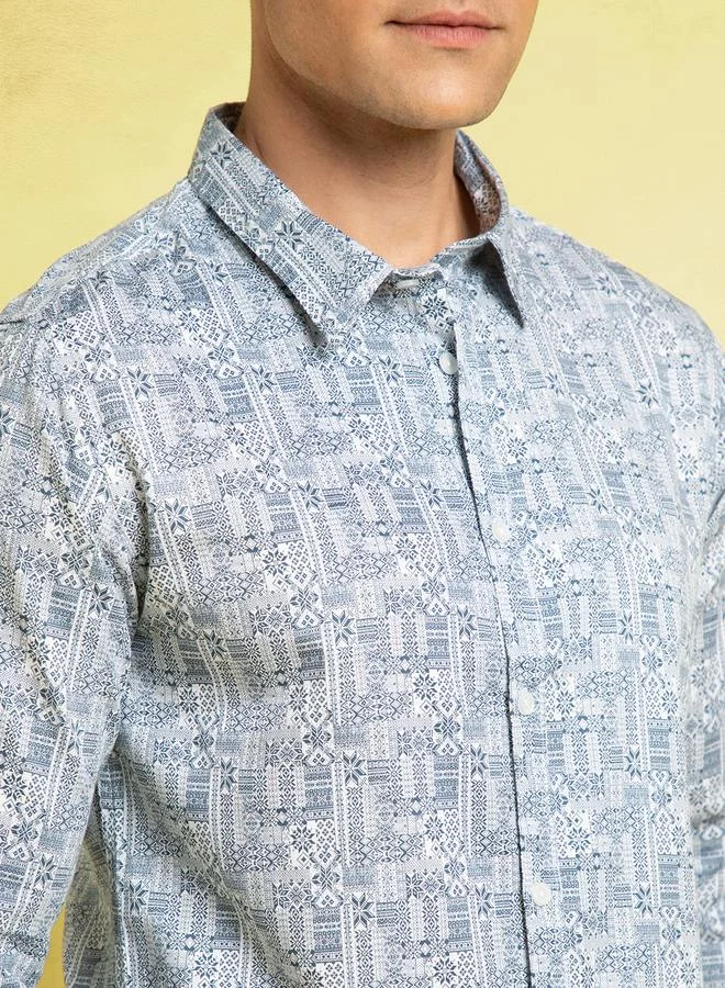 Dennis Lingo Classic Blue Shirt For Men With A Tailored Fit Crafted From Premium Fabric
