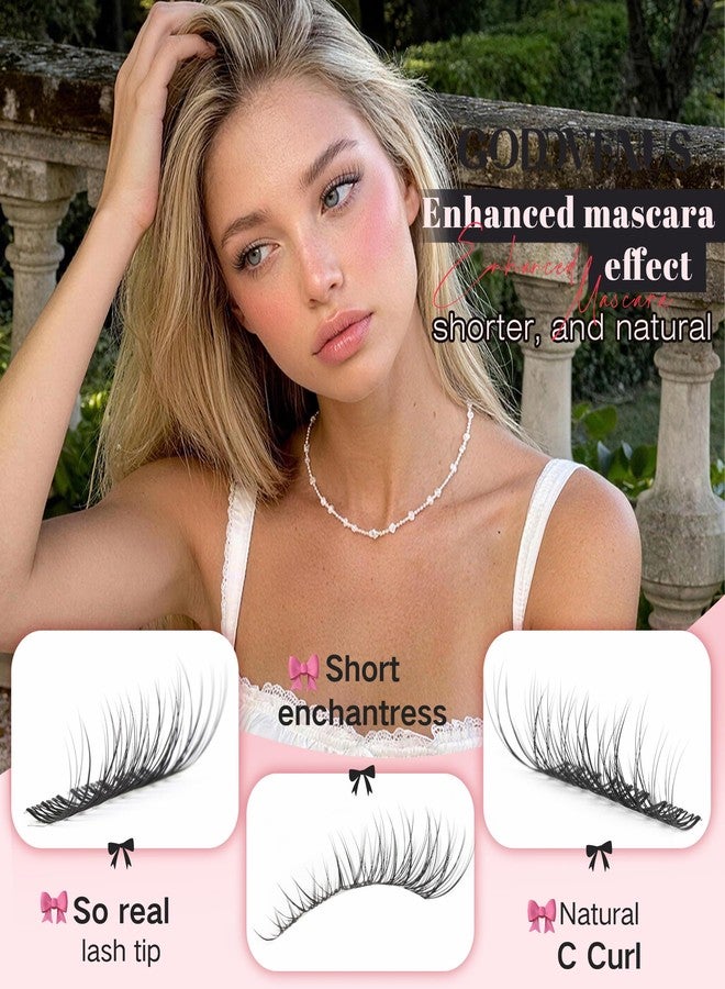 Goddvenus Short Lash Clusters 8-14mm Natural Wispy Eyelash Clusters, C Curl Individual Lashes, Fluffy False Eyelashes for DIY Cluster Eyelash Extensions for Everyday Wear - Image 2