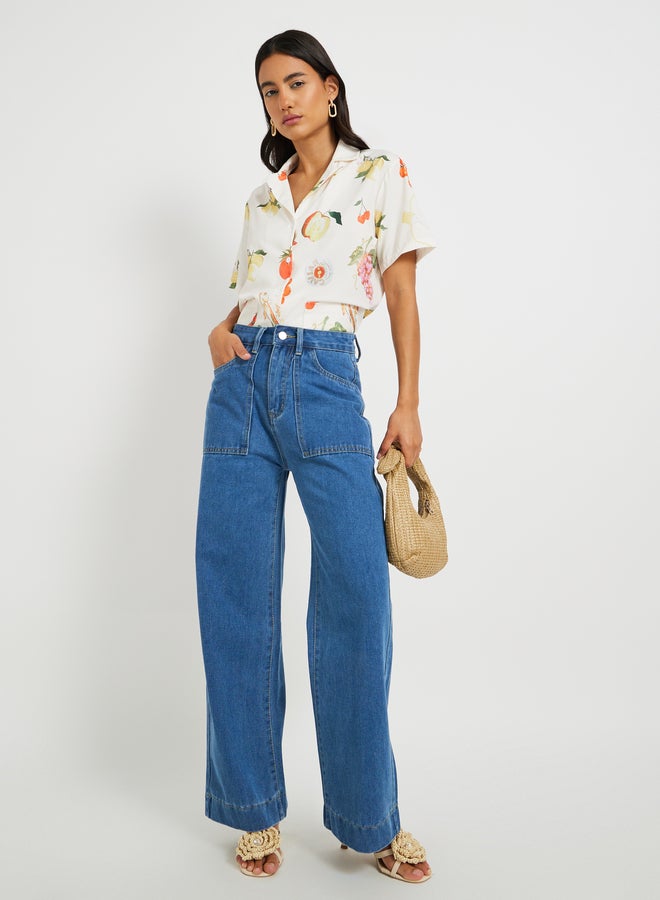 Take Two Mid Rise Wide Leg Jeans  - Image 1
