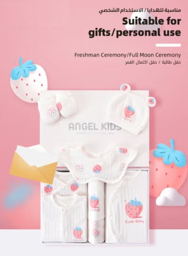 DOOKOO 24PCS Newborn Baby Gift Set, Newborn Layette Gift Set for Boys and Girls, Babies Essential Clothes Accessories with Baby Blanket, 100% Premium Cotton,  for Spring Summer Autumn Winter Four Seasons - Image 3