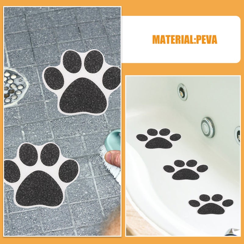 20pcs Cute Paw Print Cat Dogs Paw Kitchen Bathroom Floor Non- Decorative Stickers For Home Decor - Image 5