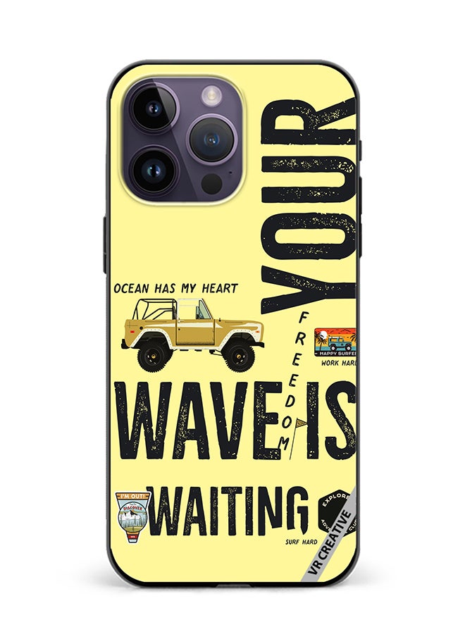 VR CREATIVE Protective Case Cover For Apple iPhone 16 Pro Max Your Wave Is Waiting Design Multicolour