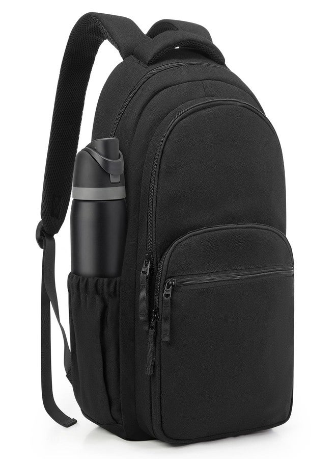 coofay Black College Backpacks for Women Lightweight Aesthetic Backpack for College Waterproof Laptop Backpack Rucksack Cute Travel Daypack Backpacks Simple Computer Bag for Men - Image 1