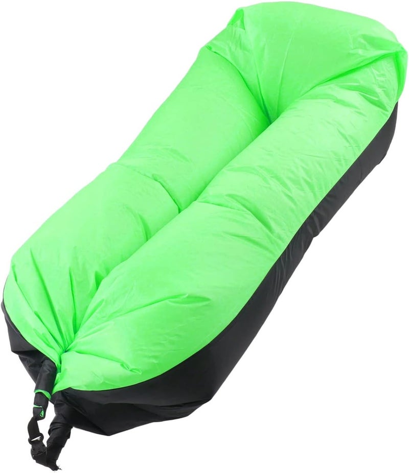 Inflatable Lounger, Oxford Portable Inflatable Sofa, Inflatable Couch for Camping, Inflatable Beach Chair for Adults, 2.3x6.1x1.7ft​ - Image 1